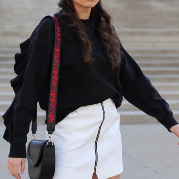 Zara Tops - Zara Denim ruffle top
